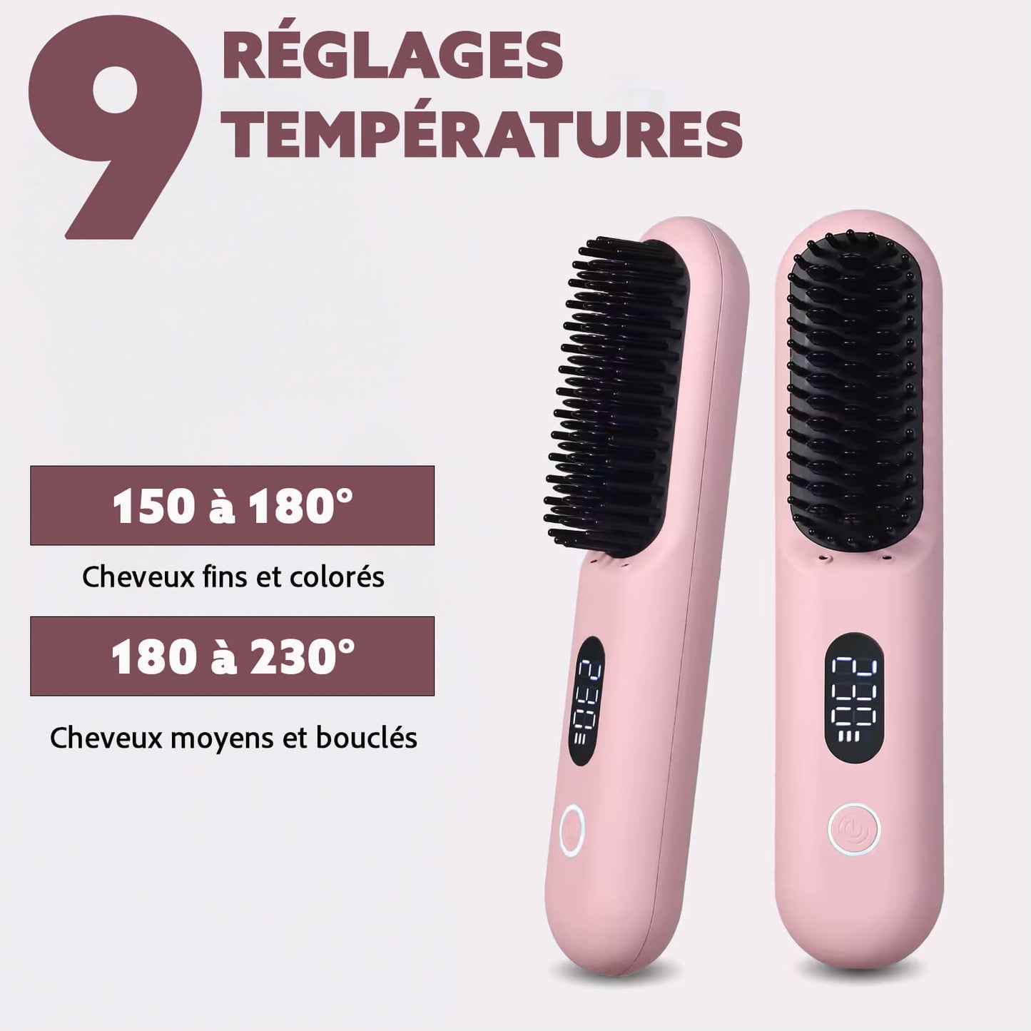 Brosse Lissante Sans Fil HaiRGO™